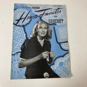 Clarks Vintage 1944 Home Favorite Patterns in Crochet Tablecloths‎ Bedspreads